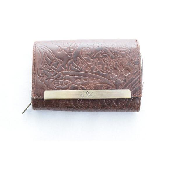 Patricia Nash Cametti Tooled Leather Trifold Wallet For Women Western Wallet - Picture 1 of 4